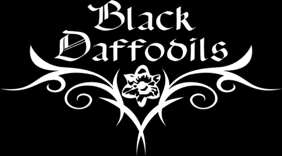Bandbanner Black Daffodils