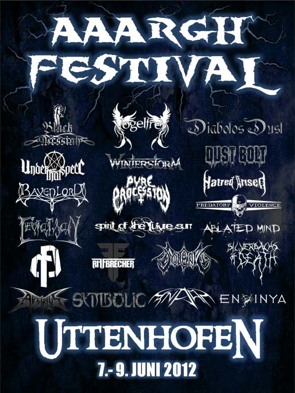 Flyer Aaargh Festival 2012