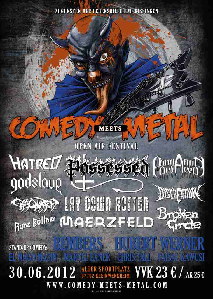 Flyer Comedy meets Metal 2012