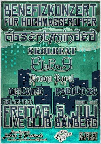 Flyer Hochwasser-Benefizkonzert