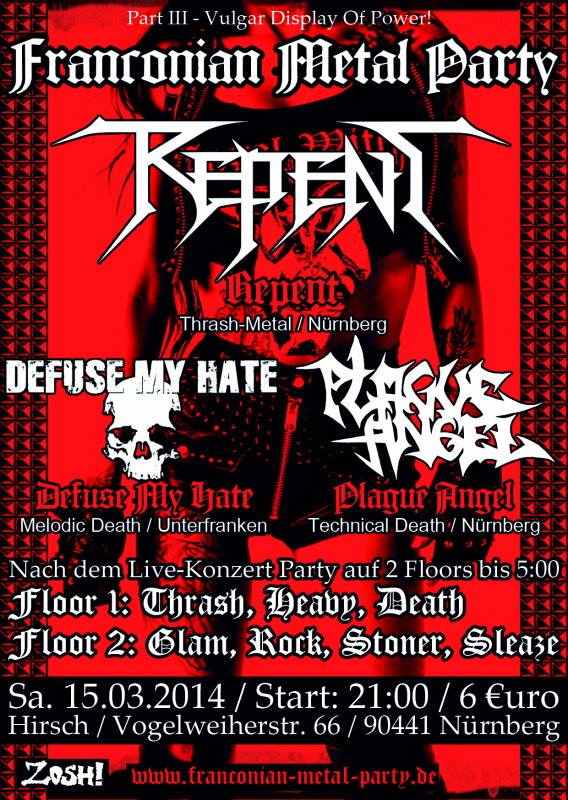 Flyer Franconian Metal Party - Part III